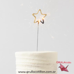 VELA CHISPITAS ESTRELLA DORADA - comprar online