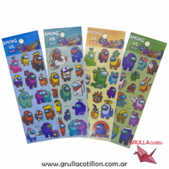 PLANCHITA DE STICKERS - AMONG US