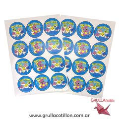 STICKERS BABY SHARK x24