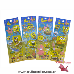 PLANCHITA DE STICKERS - BOB ESPONJA