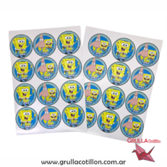 STICKERS BOB ESPONJA x24