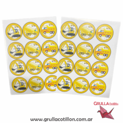STICKERS CONSTRUCCION x24