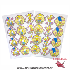 STICKERS LOS SIMPSON x24