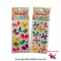 PLANCHITA DE STICKERS - MARIPOSAS