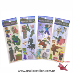 PLANCHITA DE STICKERS - MINECRAFT