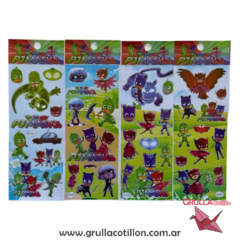 PLANCHITA DE STICKERS - PJ MASK