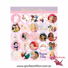 STICKER PRINCESAS x24