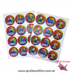 STICKERS RAINBOW FRIENDS x24