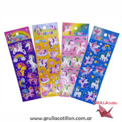 PLANCHITA DE STICKERS - UNICORNIO