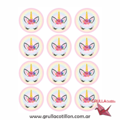 STICKER UNICORNIO DREAM x12