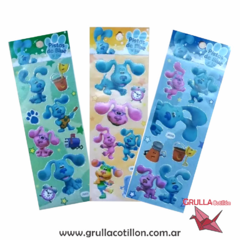 PLANCHITA DE STICKERS - LAS PISTAS DE BLUE