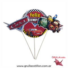 CAKE TOPPER x3 - CARS - comprar online