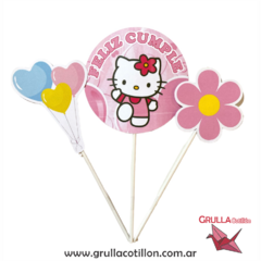 CAKE TOPPER x3 - HELLO KITTY