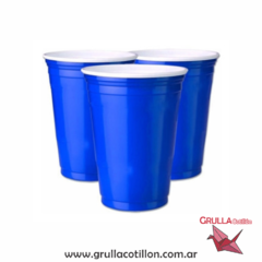 VASO AMERICANO AZUL x10