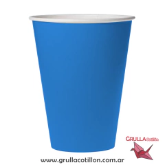 VASO AZUL x8