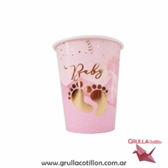 VASO BABY ROSA x8