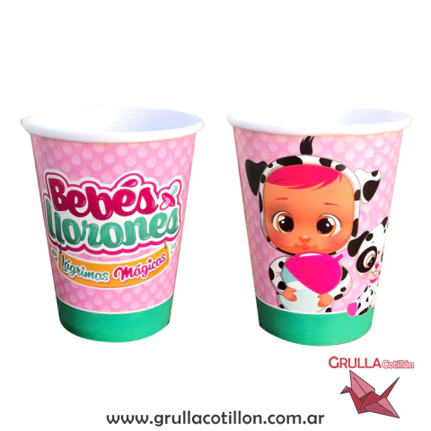 VASOS BEBES LLORONES x10