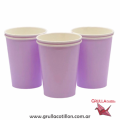 VASO LILA PASTEL x8