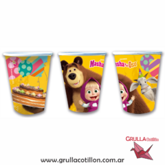 VASO MASHA Y EL OSO x8