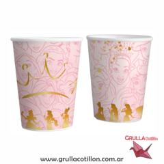 VASOS PRINCESAS x8