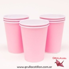 VASO ROSA PASTEL x8