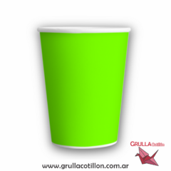 VASO VERDE FLUO x8
