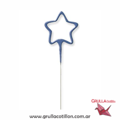 VELA CHISPITAS ESTRELLA AZUL
