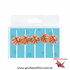 VELAS PELOTA BASQUET x5