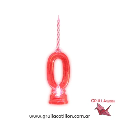 VELA NUMERO LUMINOSO LED MULTICOLOR - tienda online
