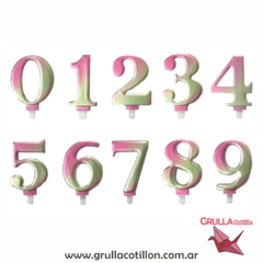 VELA NUMERO IRIDISCENTE
