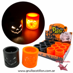 VELON LED CALADO HALLOWEEN (Elegir color)