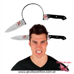 VINCHA HALLOWEEN CUCHILLO CABEZA