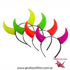 PACK VINCHA DIABLO FLUO x4 - comprar online