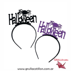 VINCHA HALLOWEEN ARAÑA (Elegir color)