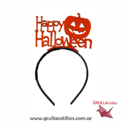 VINCHA HALLOWEEN CALABAZA NARANJA