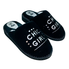 Pantuflas De Abrigo Chic Art. 120 Negro 35-41