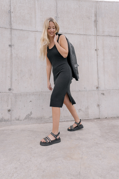 Juanita Málaga Cuero Negro - tienda online