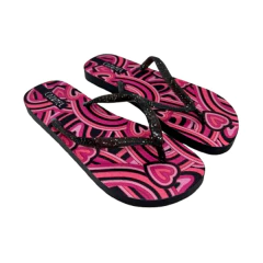 Ojotas Mujer Cozumel Negro Fuccia 36-41 - comprar online