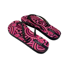 Ojotas Mujer Cozumel Negro Fuccia 36-41 en internet