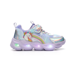 Zapatillas Urbanas Marcel Art. Pegasus Violeta " Con Luz " 28-32