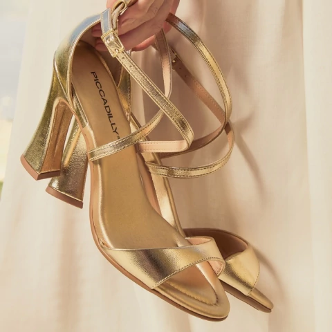 727055-1 Piccadilly Sandalia Oro - comprar online