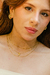 Colar Celeste Semijoia Banhada Ouro 18K