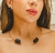 Imagem do Colar Choker Duo Turmalina Negra Banho Ouro 18k