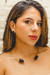 Colar Choker Duo Turmalina Negra Banho Ouro 18k - loja online