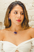 Colar Choker Ametista Trançada Banho Prata 925 na internet