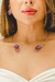 Colar Choker Duo Ametista Banho Prata 925 na internet