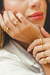 Anel Duas Gotas Semijoia Banhada Ouro 18K - comprar online