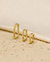 Brinco Argola M Poente Semijoia Banhada Ouro 18K