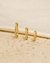 Brinco Argola M Poente Semijoia Banhada Ouro 18K - BAUBO JOIAS I Prata 925, Semijoias e um universo de cristais naturais! 