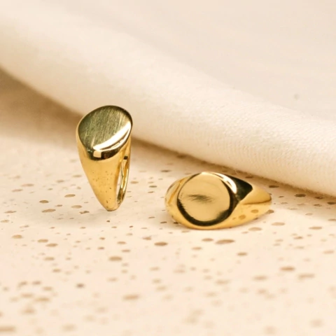 Anel Chapa Semijoia Banhada Ouro 18K - comprar online